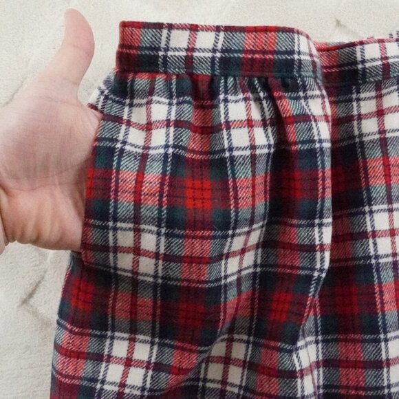 Pendleton Red and White Plaid Wool Midi Skirt - Picture 3 of 8